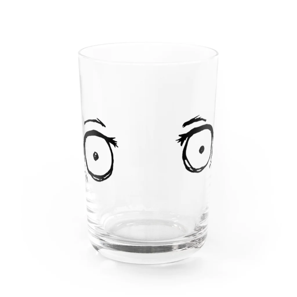 omeoの虚ろなおめめ Water Glass :front