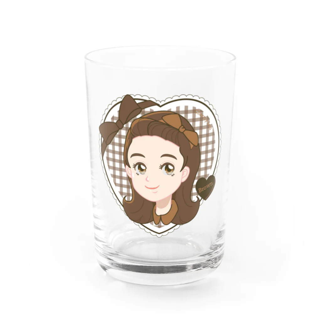 Charmy/デザイナー・イラストレーターのブラウンちゃん Water Glass :front