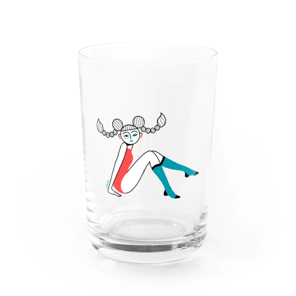 sawaharaのかに座ガール Water Glass :front