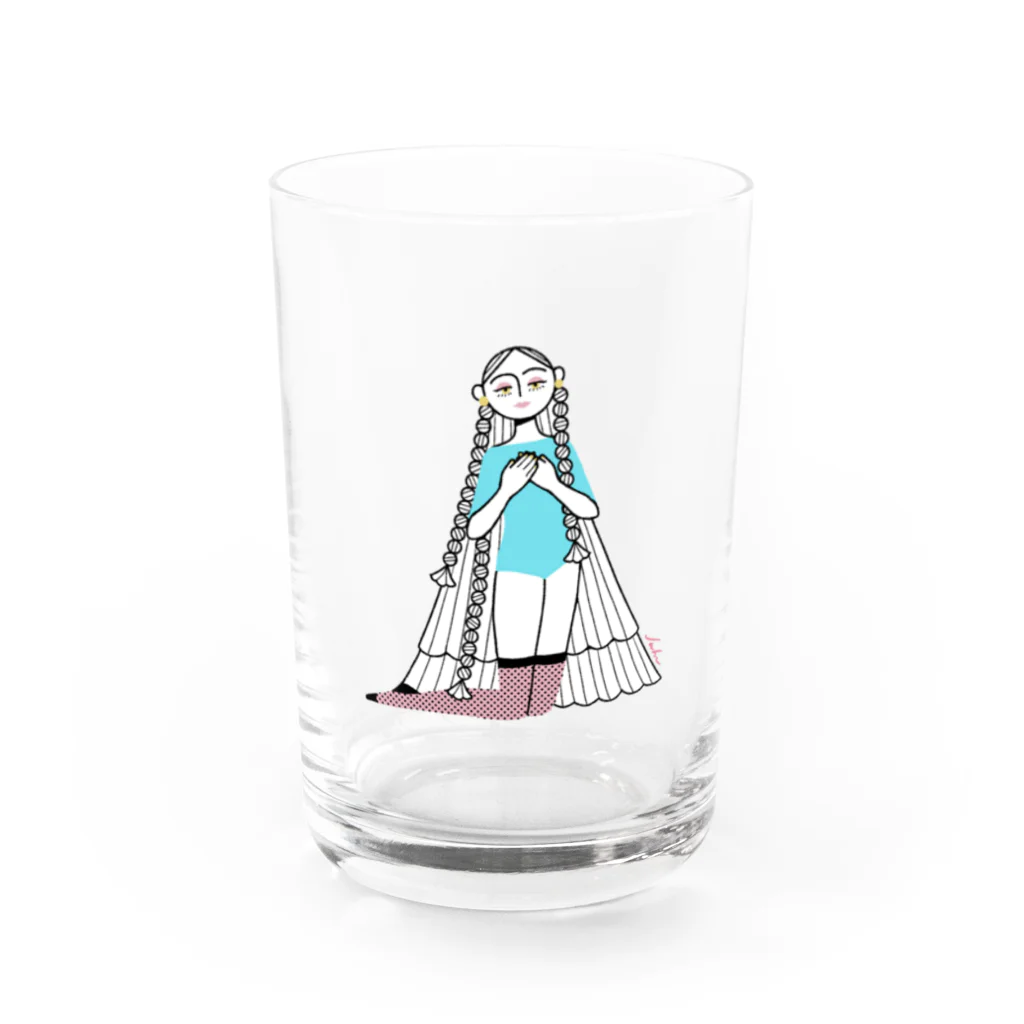 sawaharaのおとめ座ガール Water Glass :front