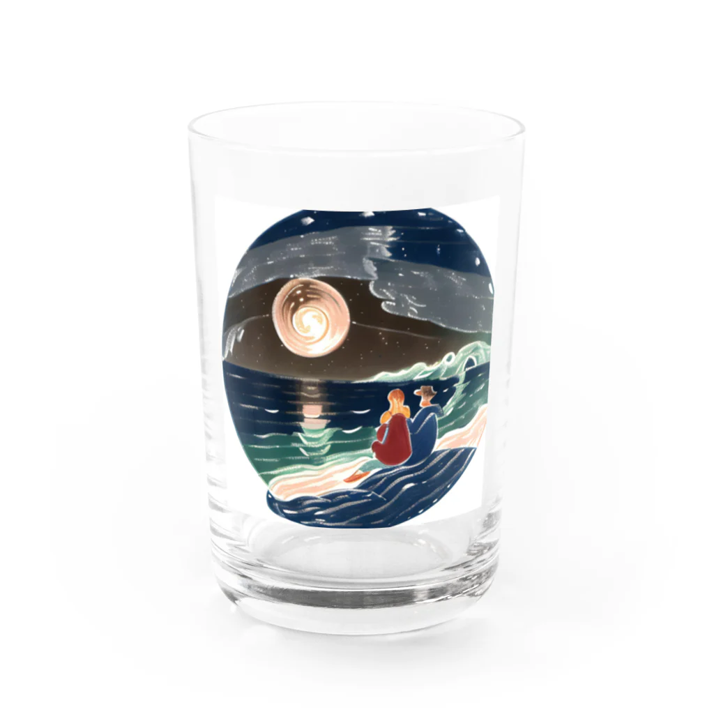 tetsuの夜の海 Water Glass :front