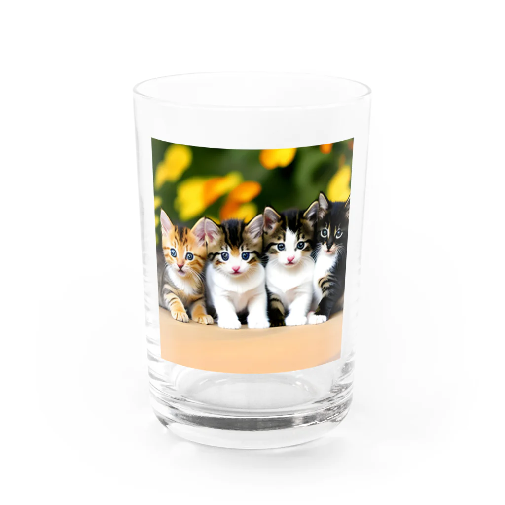 癒されショップのかわいいニャンコグッズ Water Glass :front