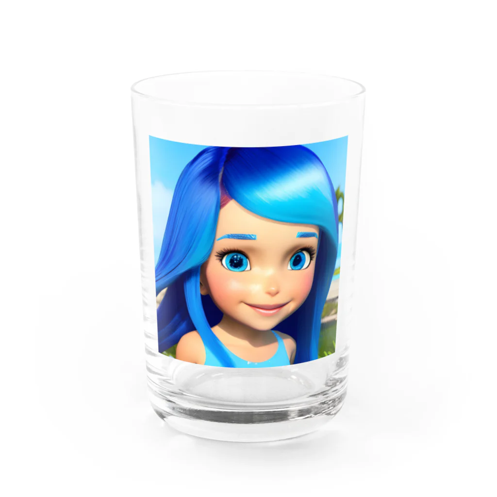 the blue seasonのミア・アクアマリン Water Glass :front