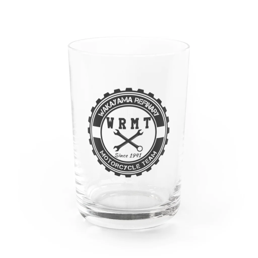 いちみるshopのWRMT BLACK LOGO Water Glass :front