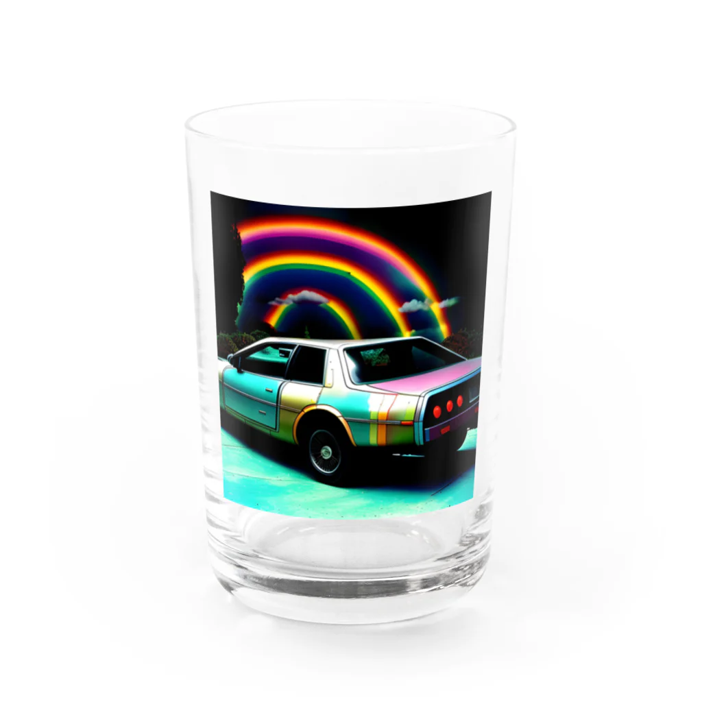 udominの虹色の車 Water Glass :front