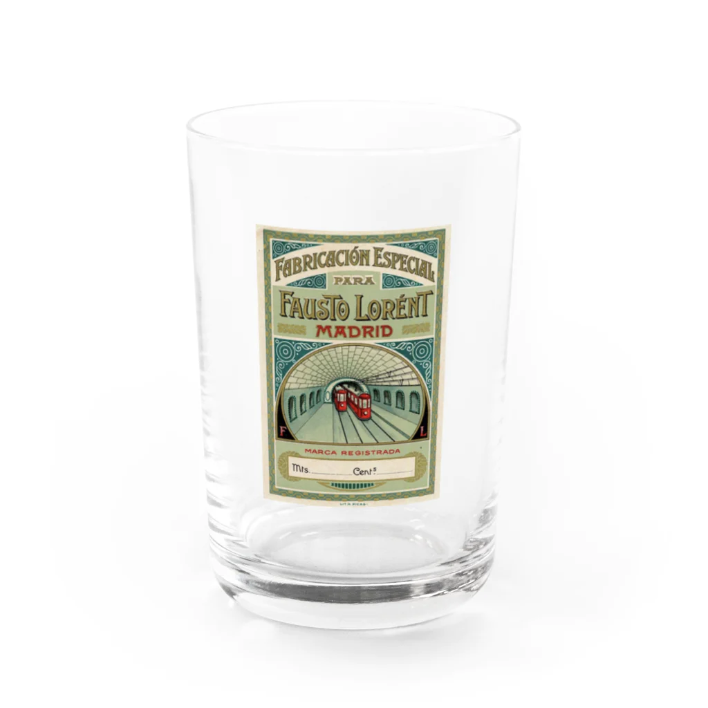 YS VINTAGE WORKSのスペイン・マドリード　地下鉄　1930年代　 Water Glass :front