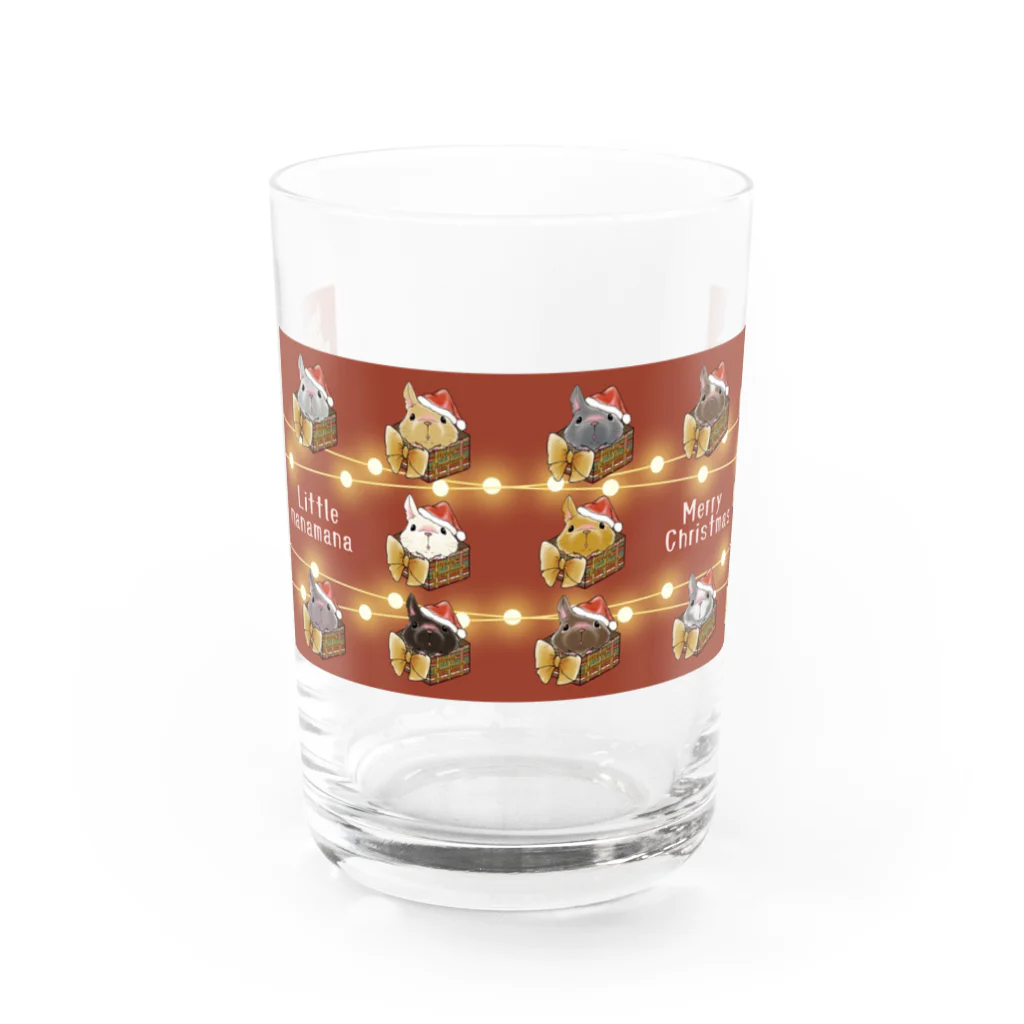 Little manamana リトルマナマナのLittle manamana レッド・全カラー大集合 Water Glass :front