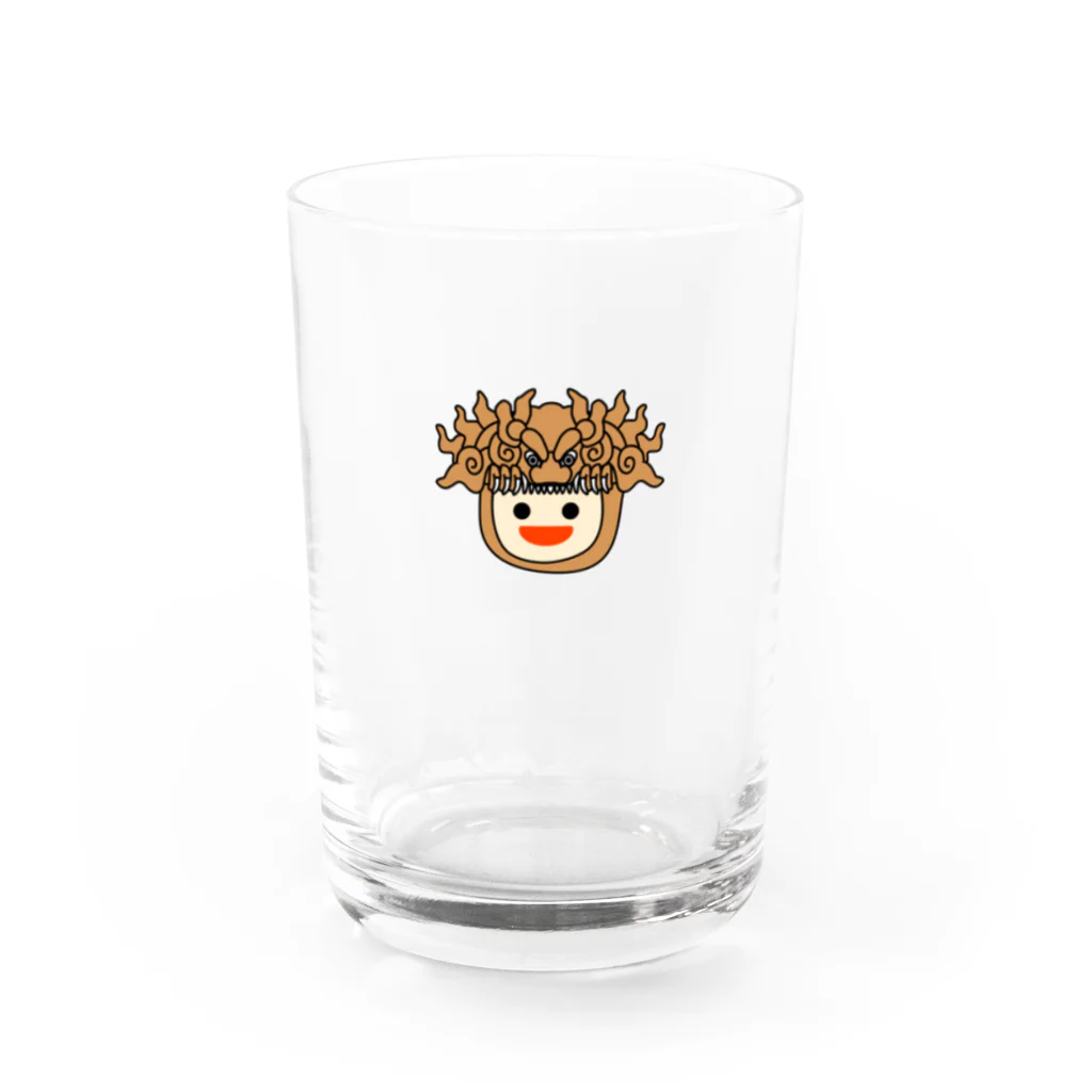 ヨープキャンが気になったの獅子噛っ子 ヘッド ポイント Water Glass :front