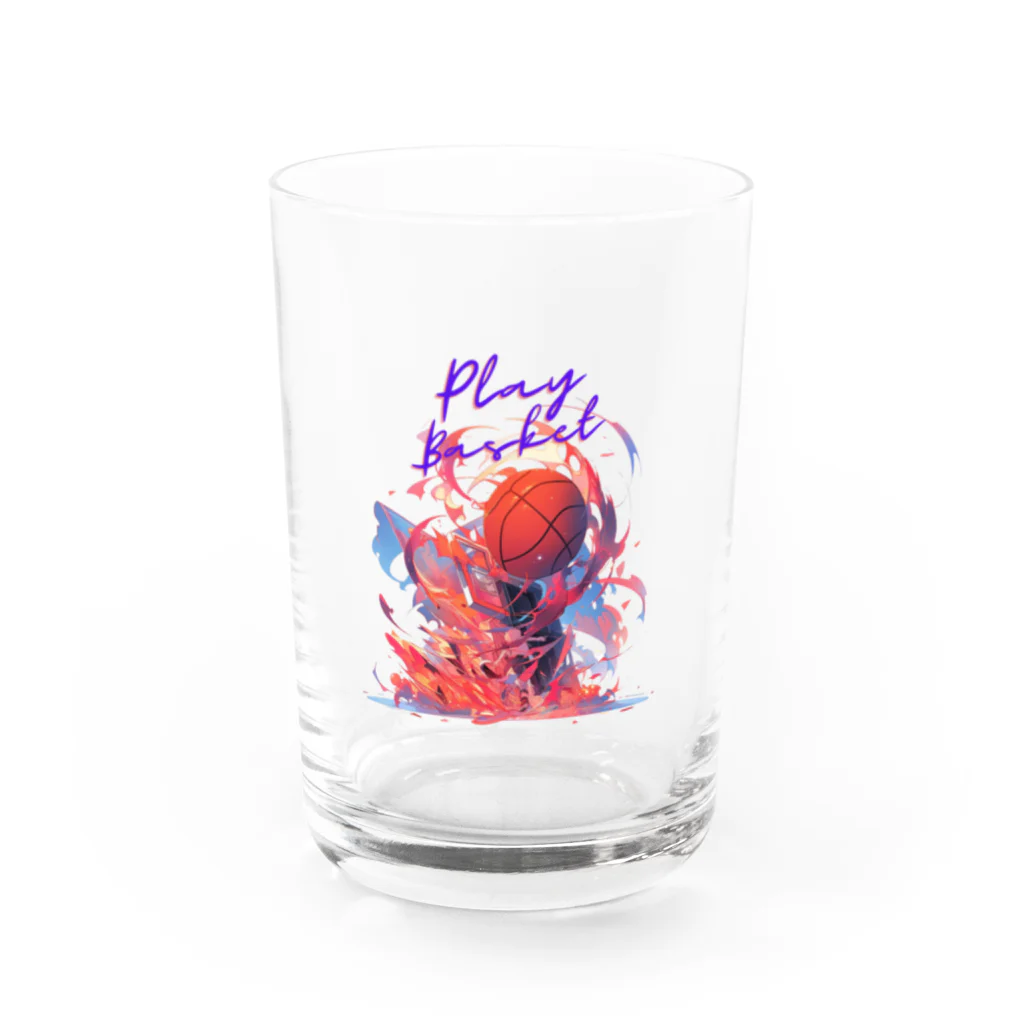 SUY_art_のPlay Basket Water Glass :front