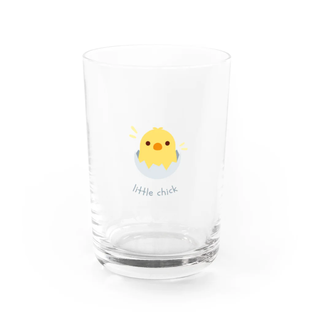 愉快な仲間たちのLittle Chick Water Glass :front