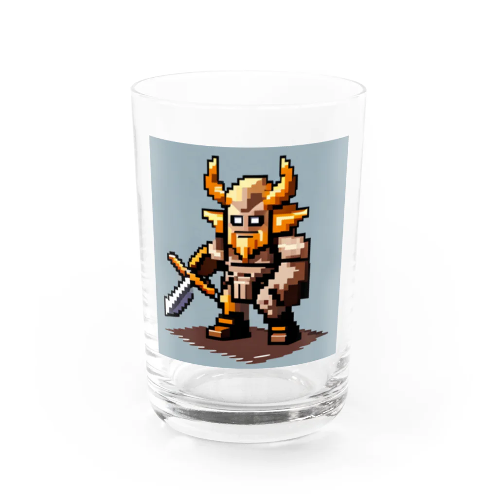 cunissaのドット絵バイキング Water Glass :front