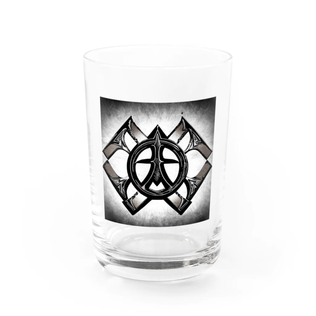 kuri_AMERICANのアイアンクロス Water Glass :front