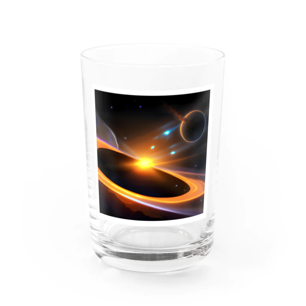 wado_dの幻想的な宇宙 Water Glass :front