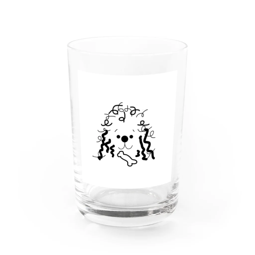 ouhimeのトイプードル Water Glass :front