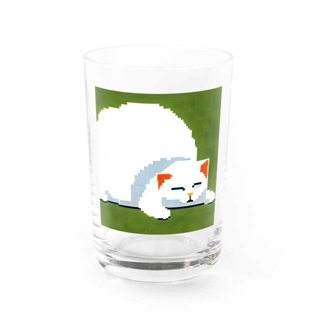 PixelArtMaestroの抹茶の魔法眠り Water Glass :front