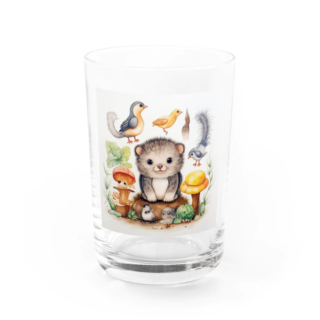 suzu-to-suzumeのくまたんっこ Water Glass :front