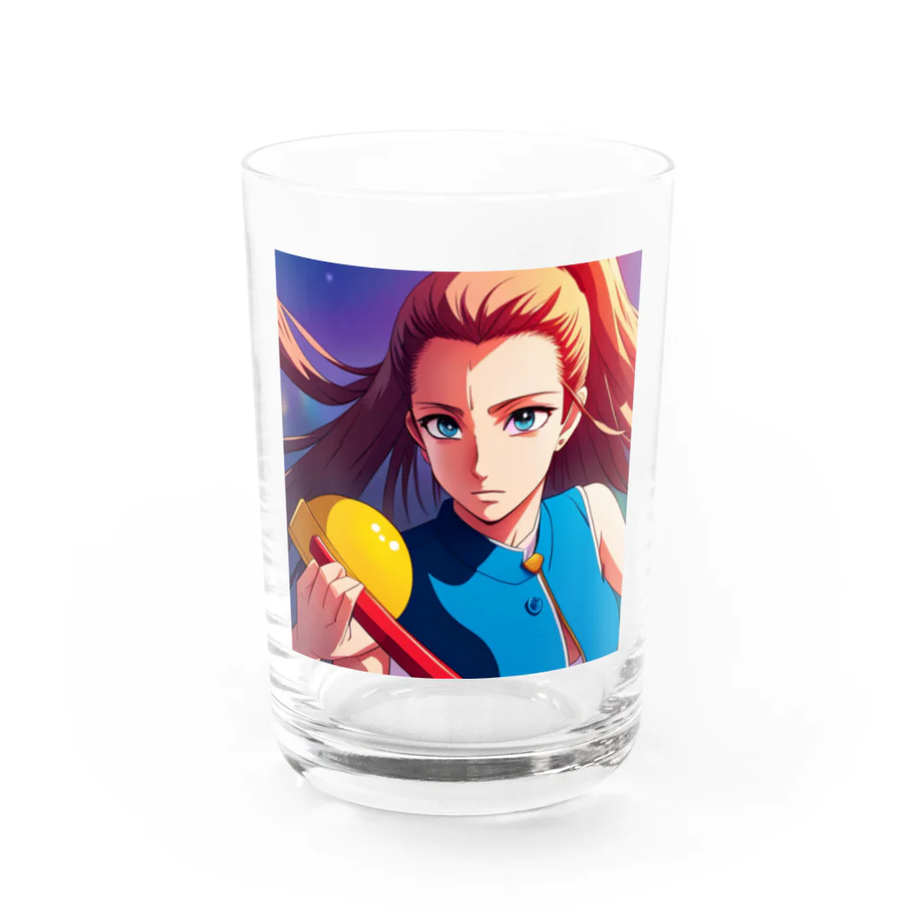 🎨デザイン宮殿🛍️の戦う乙女 Water Glass :front