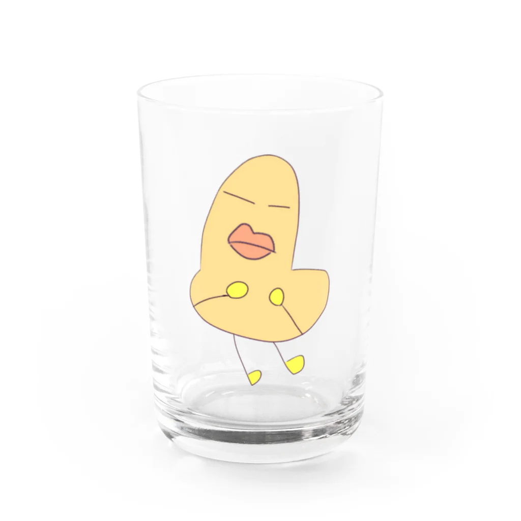 働きお姉さんズの働きお姉さん(やる気なしの姿) Water Glass :front