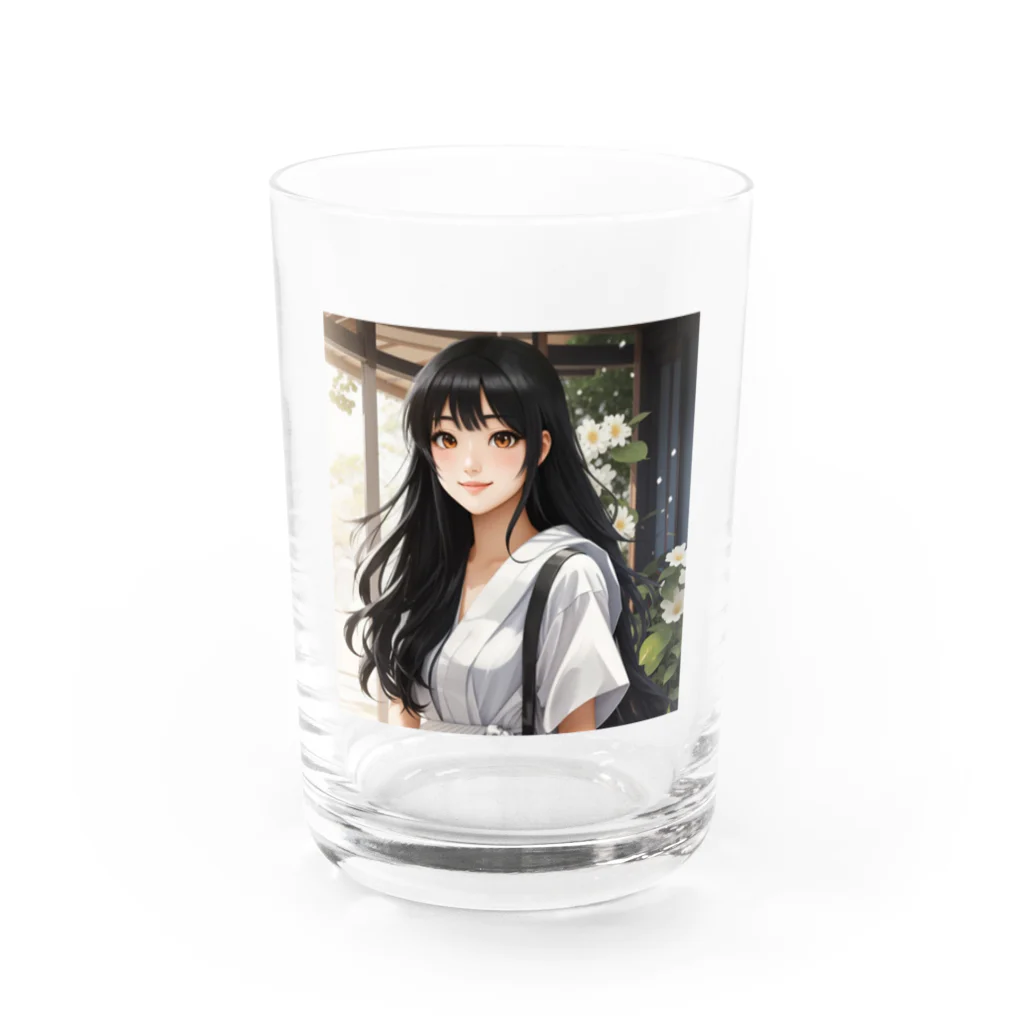 Japanese_IllustのAIChan Water Glass :front