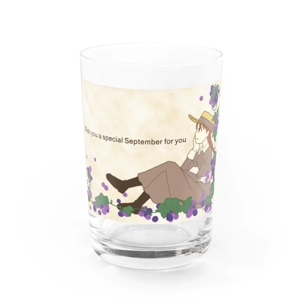 prakRiti_kaoRiの葡萄畑 Water Glass :front