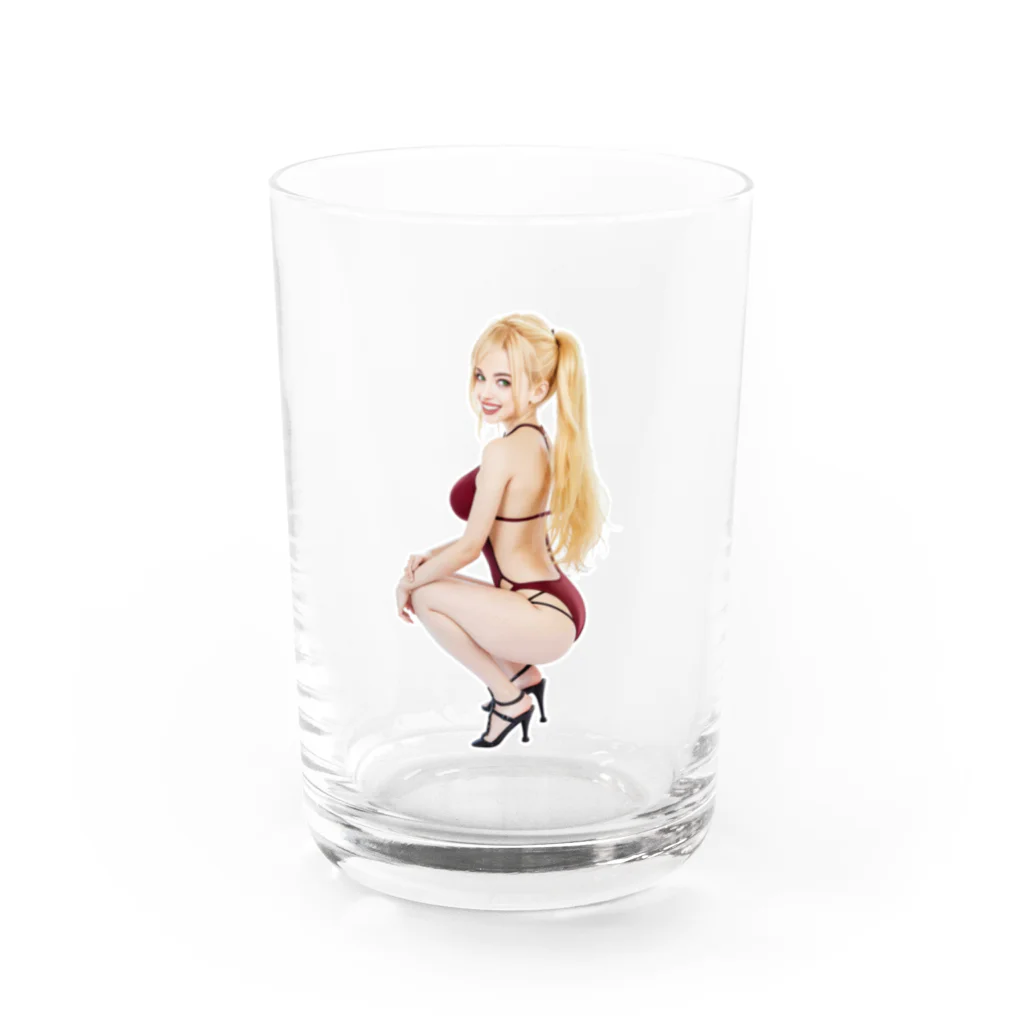 SANUKI UDON BASEのピンナップガール① Water Glass :front