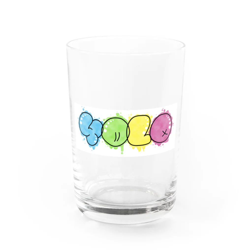 otsのYOLOグラフィティーデザイン Water Glass :front