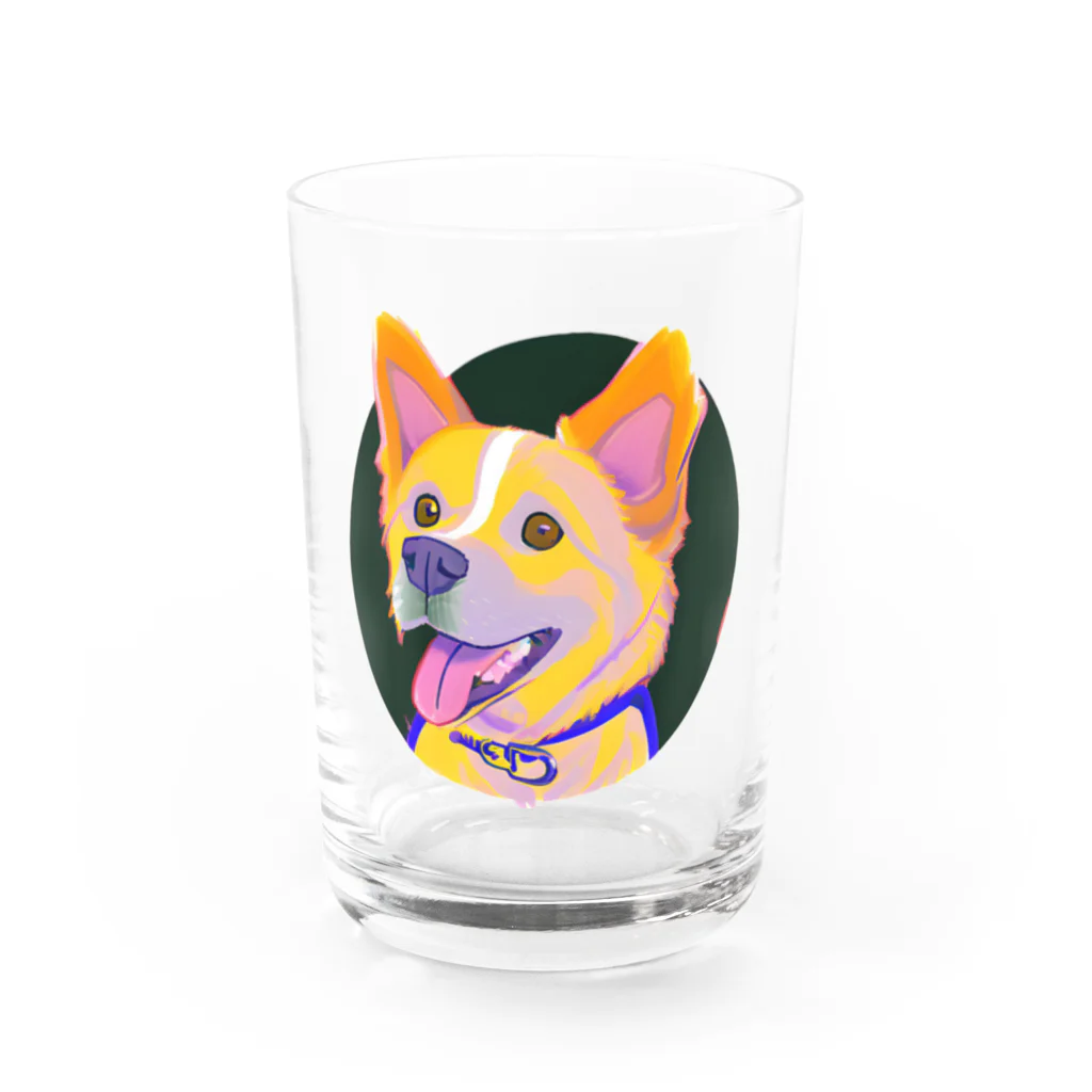 俺のファッションの幸せドック Water Glass :front