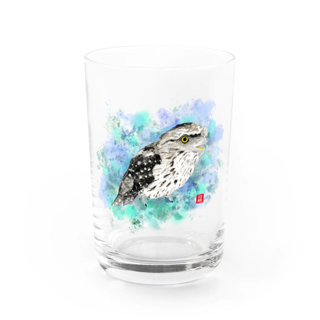 MOMO and MAMAのオーストラリアガマグチヨタカ Water Glass :front