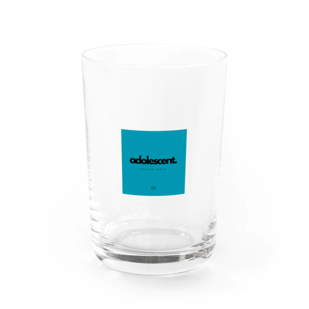 adolescentのadolescentロゴグッズ Water Glass :front