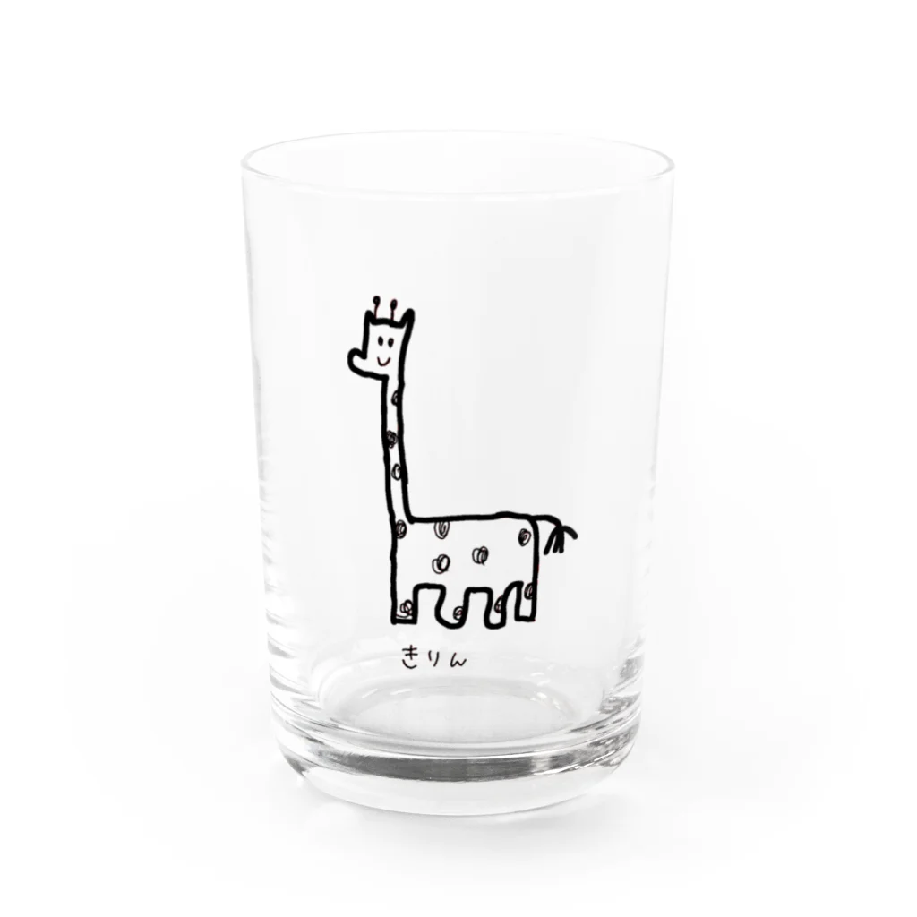 Matos の美きりん Water Glass :front