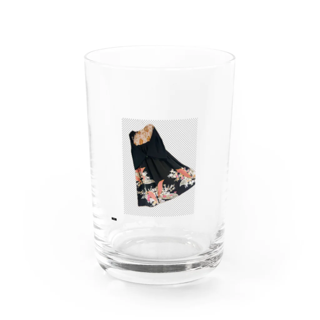 KeishopCreations - 日本の美をあなたにのハンドメイドリメイク着物グッズ Water Glass :front