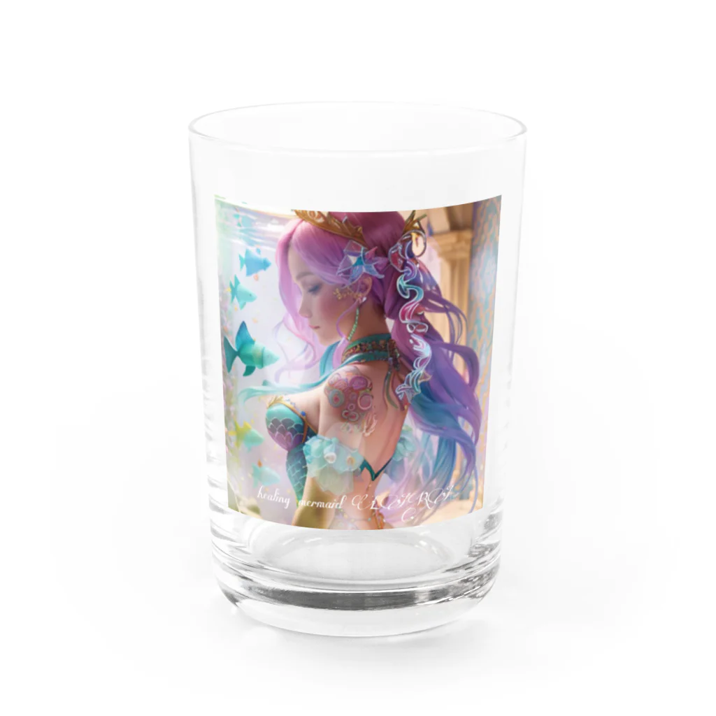 💖宇宙整体♪🌈♪こころからだチャンネル♪💖のhealing mermaid LARA Water Glass :front