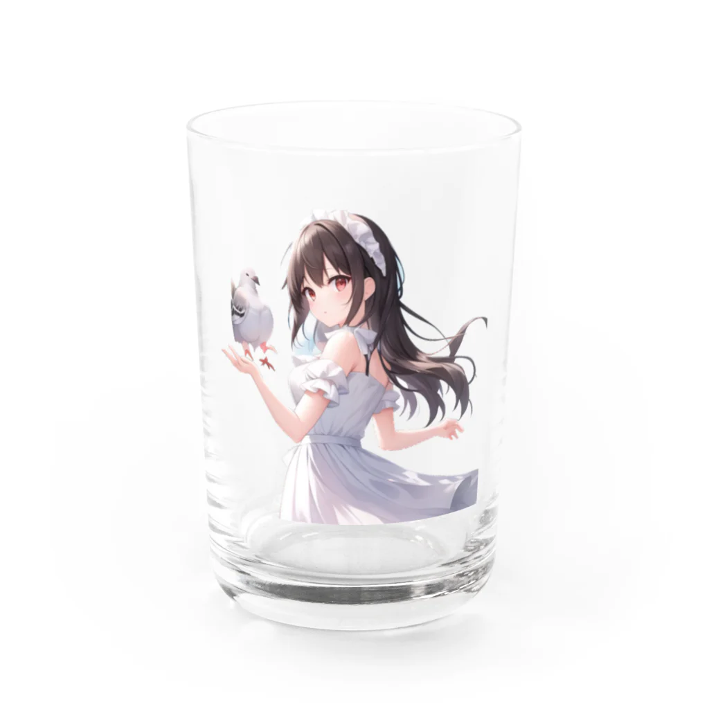 D.M@WORLDの鳥界のアイドル❤️鳩のハトコ様 Water Glass :front