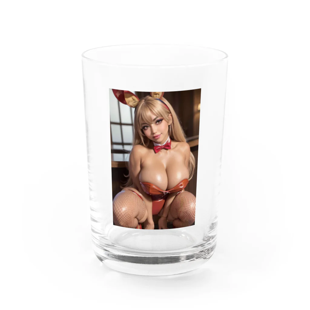 AIグラビア 爆乳ギャル YUKIのAIグラビア 爆乳バニーギャル04 Water Glass :front