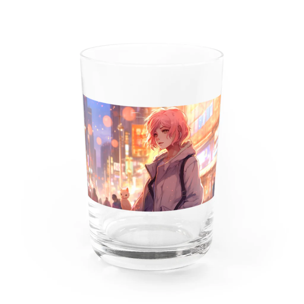 ドットアニメティーク の紗夢（さゆめ） Water Glass :front