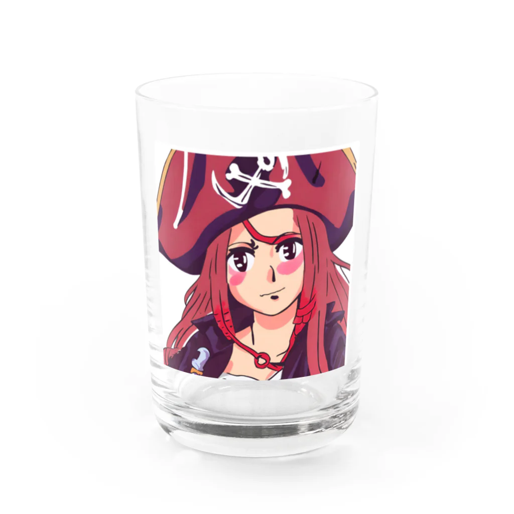 henreの海賊の少女 Water Glass :front