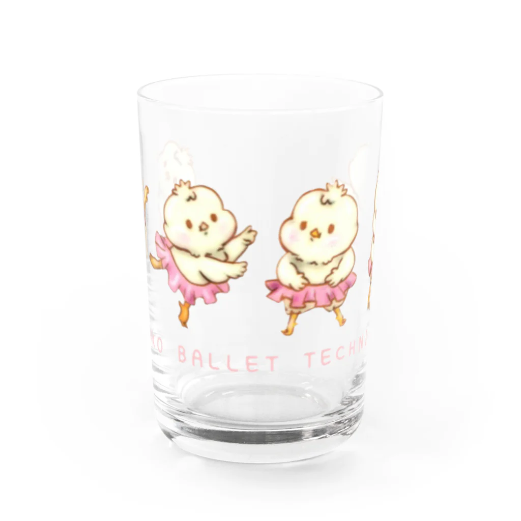 BabyBallerina🩰ONLINESHOPのひよこバレエテクニック Water Glass :front