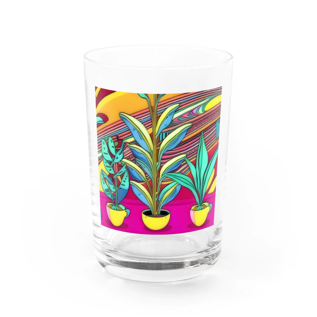 K's Storeのヴィヴィッド植物 Water Glass :front