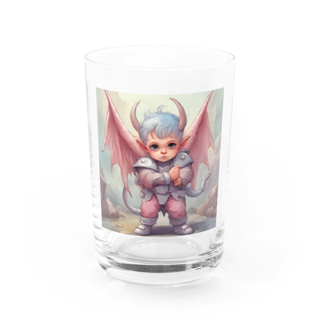 舞七里夜の魔界の子供 Water Glass :front