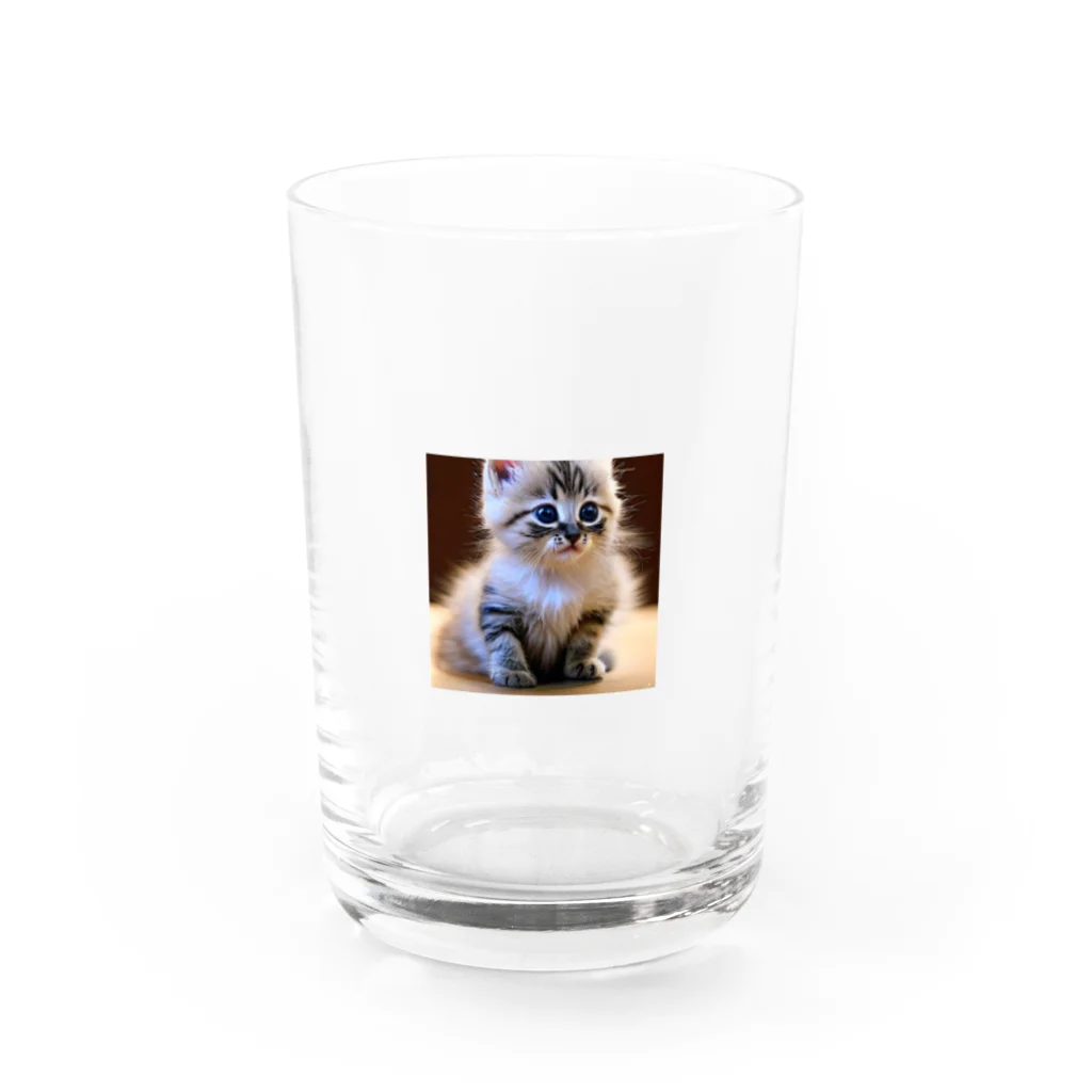 べぇやんショップのにゃんこちゃん Water Glass :front