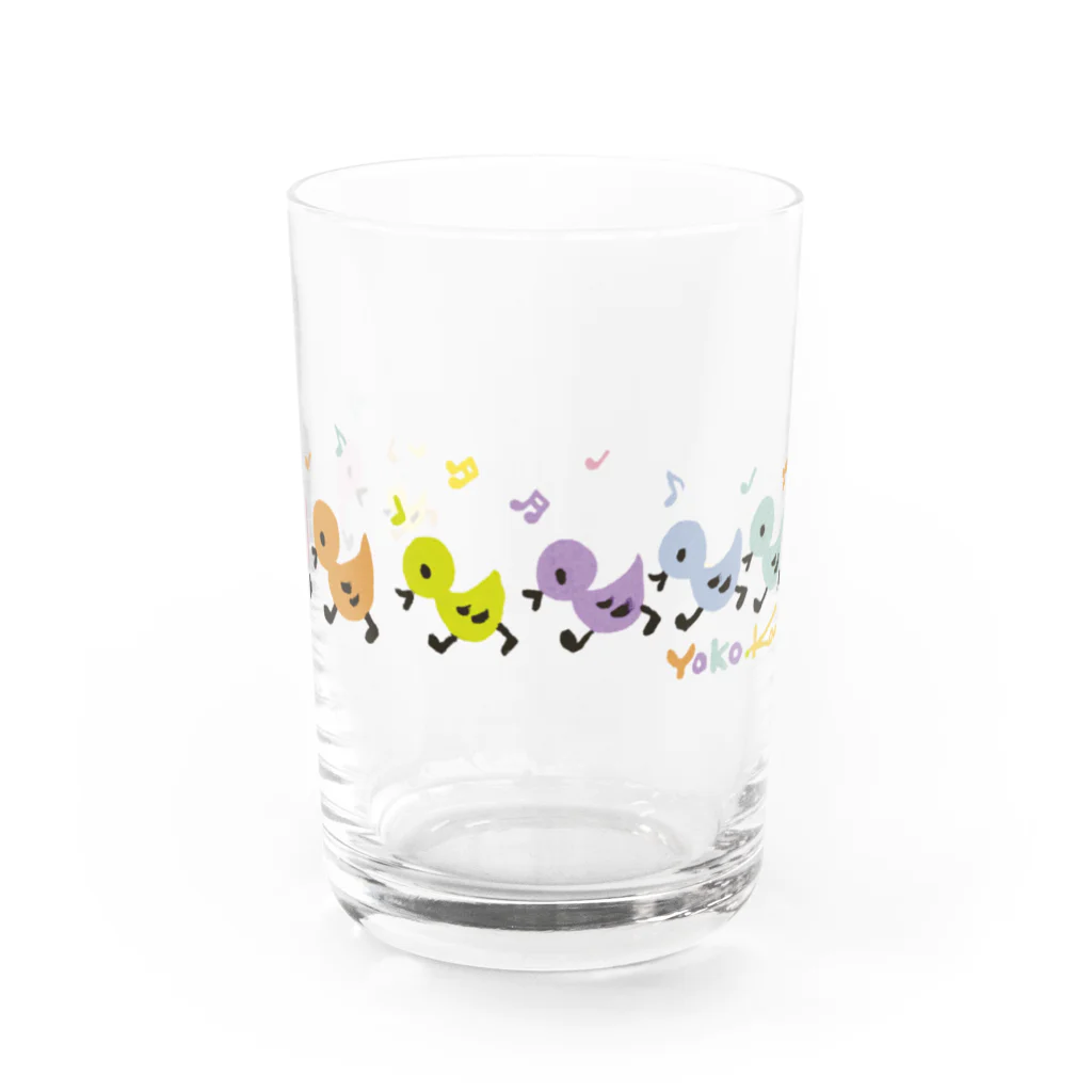 フルールデアートのyokoアヒルガーガーシリーズ グラス前面