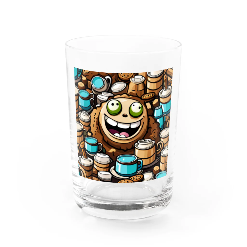 AI・デザインが好きな人のドット絵クッキーモンスター Water Glass :front