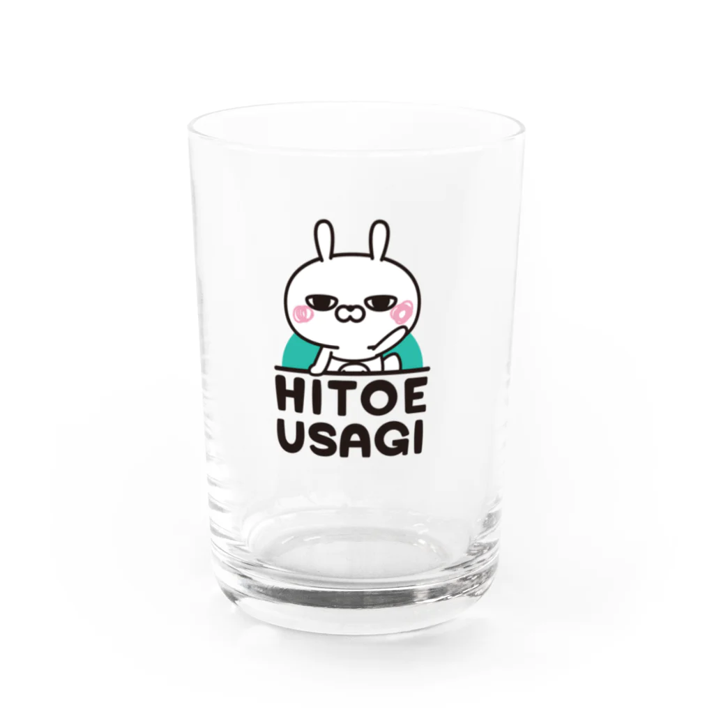 NEGI@トトくん・ひとえうさぎのひとえうさぎ Water Glass :front