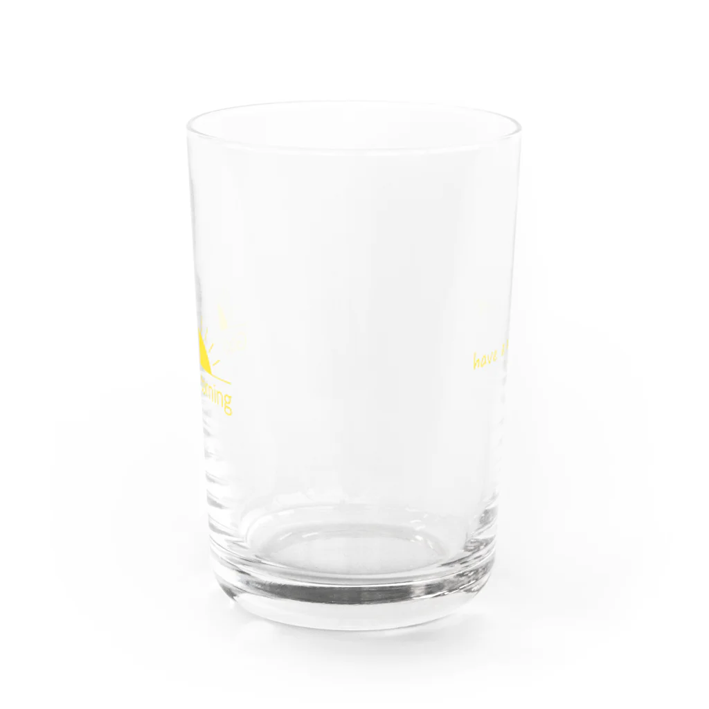 sai-nai_ひみつきちのGood Morning Water Glass :front