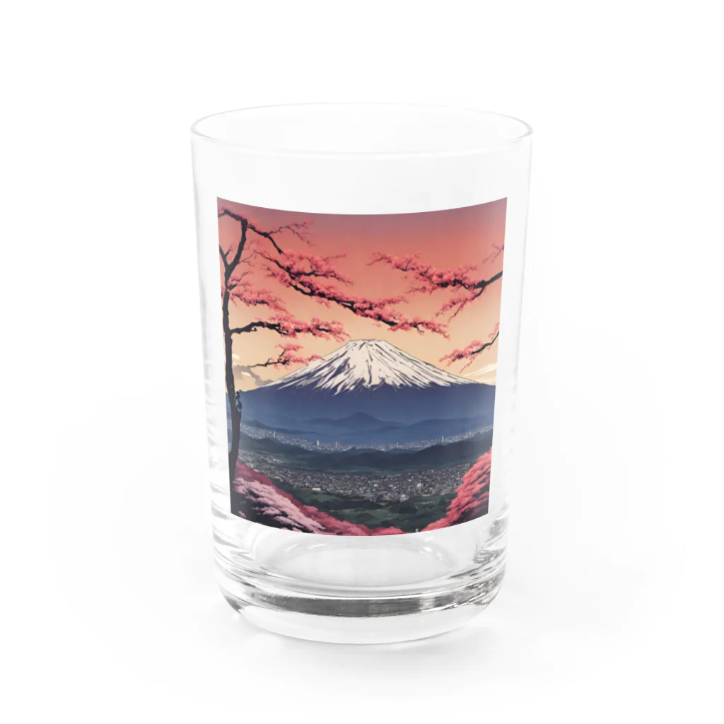 saru88の富士山 Water Glass :front