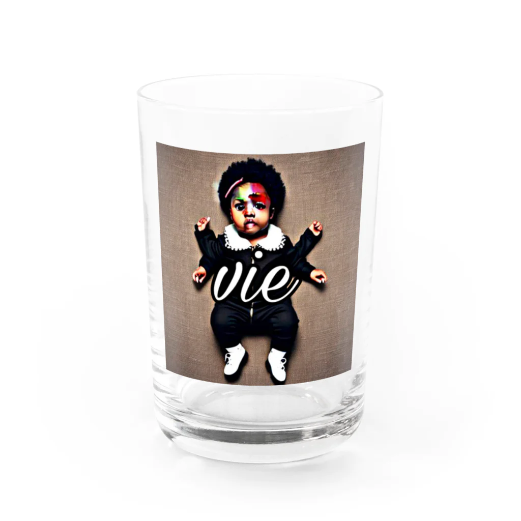 vieのBLACK_BABY Water Glass :front