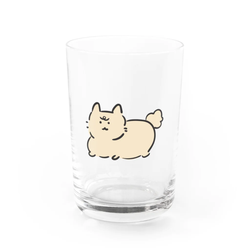 ワンニャンショップのwan or nyan Water Glass :front