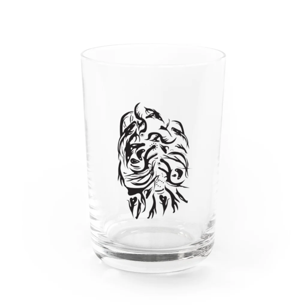 うぃるのdark patterns face Water Glass :front