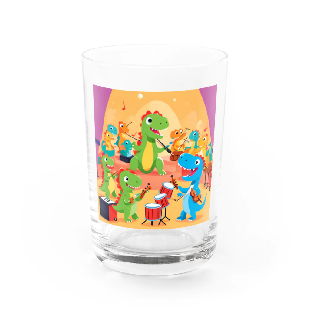 tick_tack shopのオケザウルス(オーケストラ) Water Glass :front