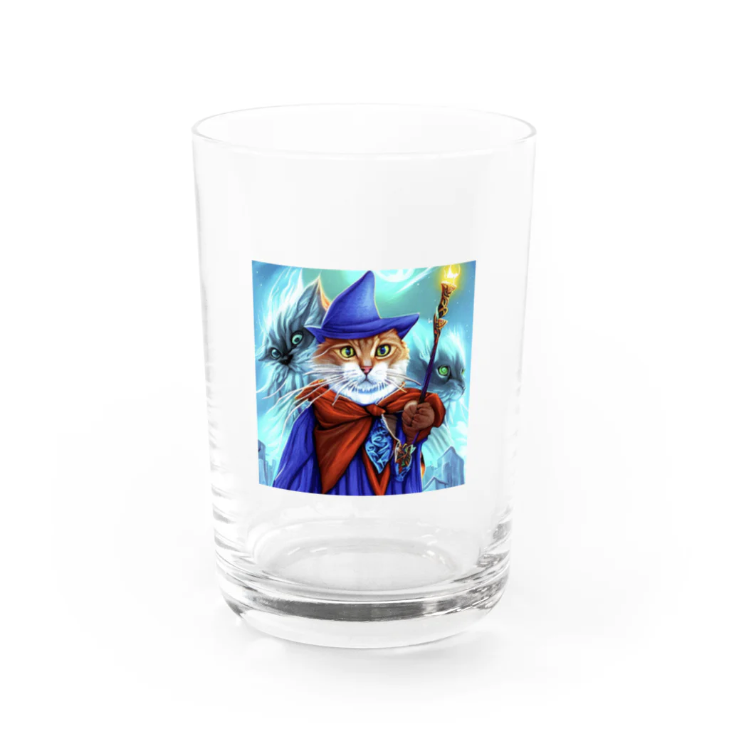 まさのお店の魔法使いの猫 Water Glass :front